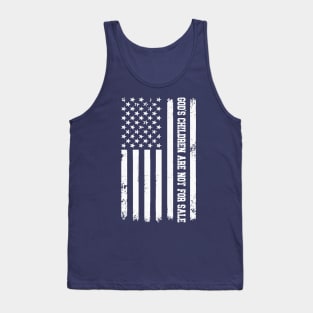 God's Children Are Not For Sale American Flag Tank Top